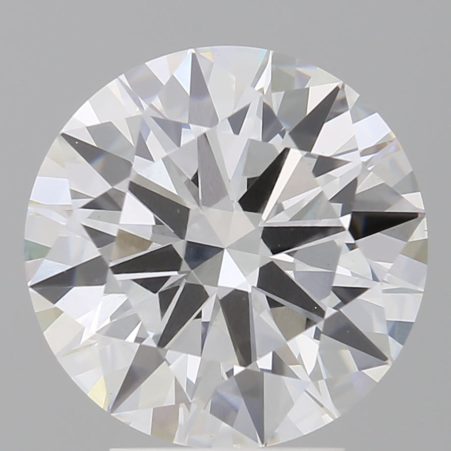 4.00 Carat Round Shaped, Excellent Cut, E Color, VVS2 Clarity, IGI Certified Lab Grown Diamond