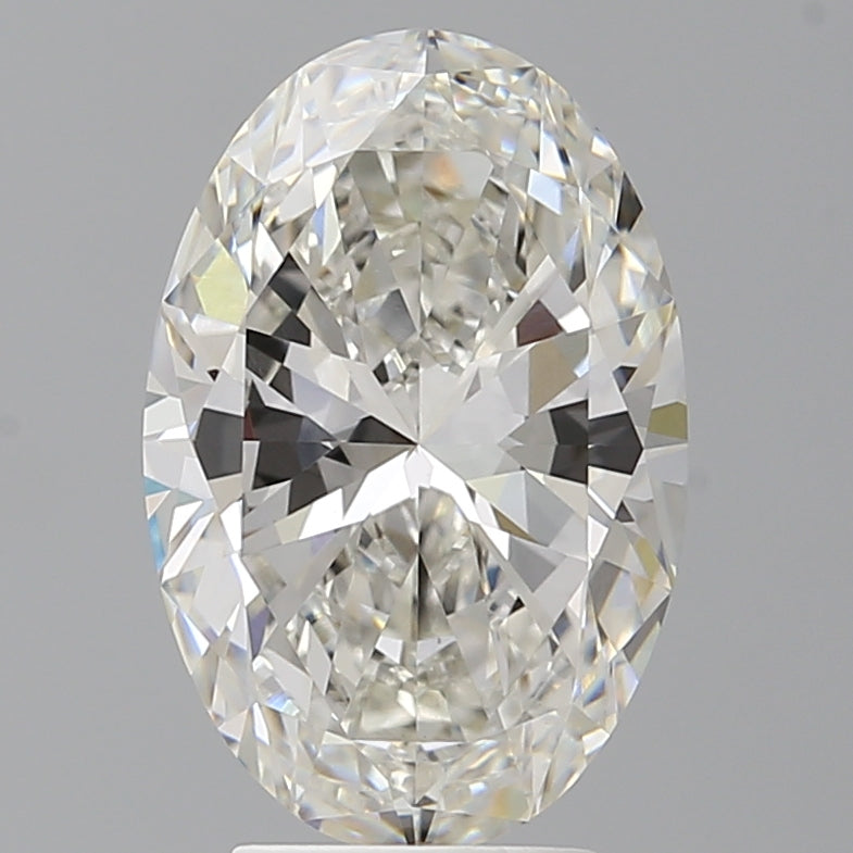 4.02 Carat Oval Shaped, Ideal Cut, F Color, VVS2 Clarity, IGI Certified Lab Grown Diamond