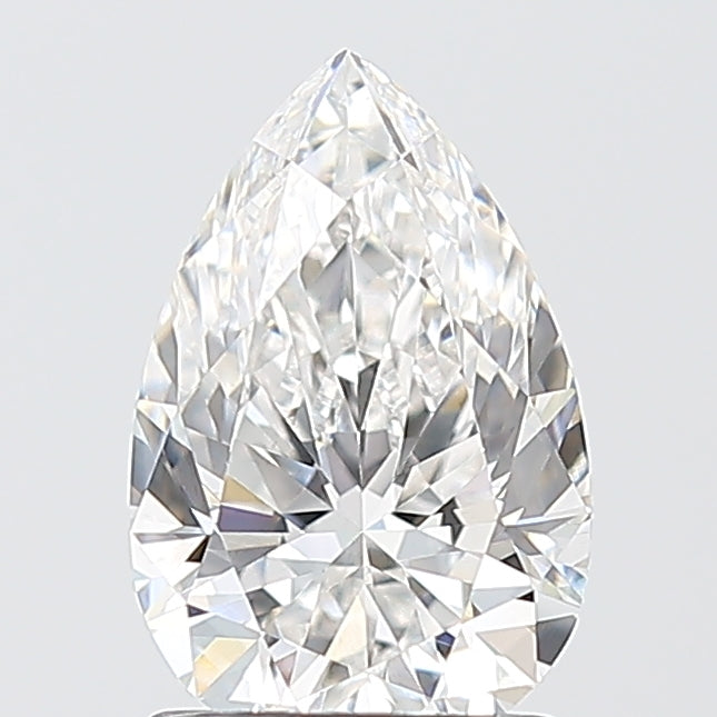 1.54 Carat Pear Shaped, Excellent Cut, D Color, VVS2 Clarity, IGI Certified Lab Grown Diamond