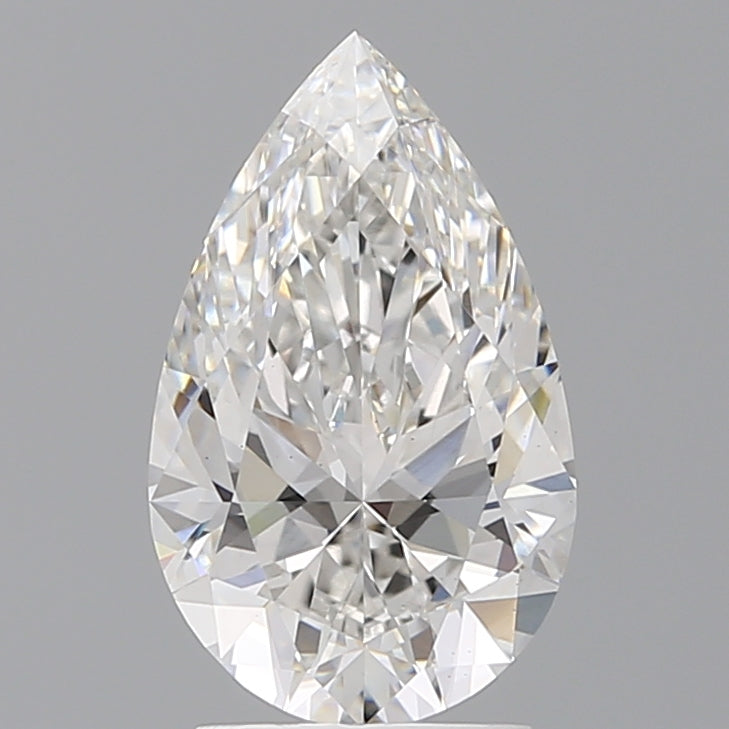 2.58 Carat Pear Shaped, Ideal Cut, E Color, VS1 Clarity, IGI Certified Lab Grown Diamond