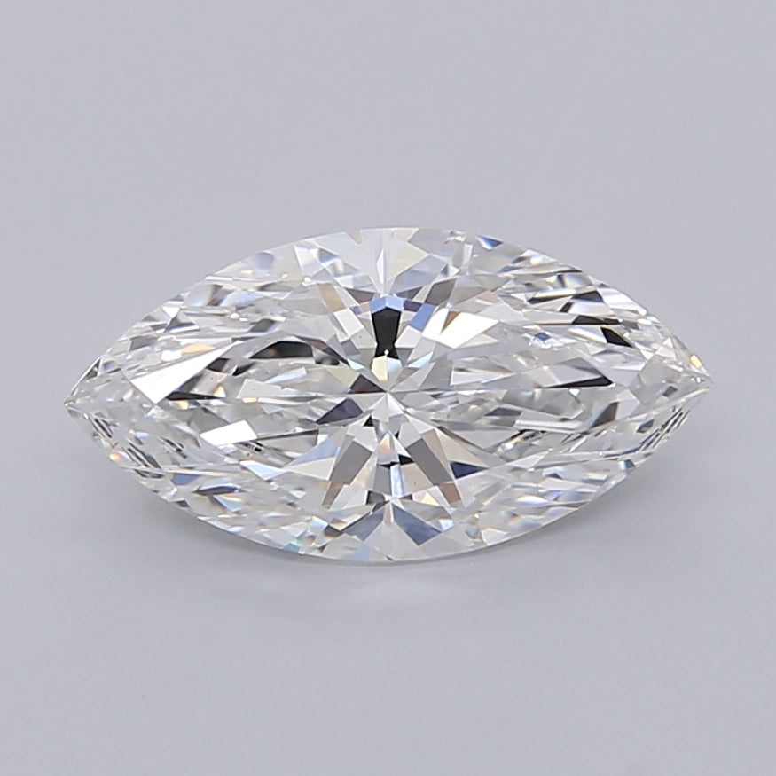 2.00 Carat Marquise Shaped, Ideal Cut, E Color, VVS2 Clarity, IGI Certified Lab Grown Diamond