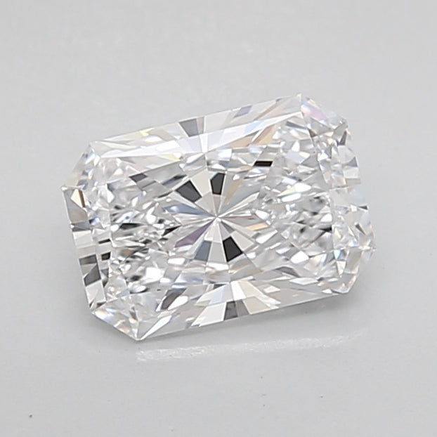 1.51 Carat Radiant Shaped, Ideal Cut, D Color, VVS2 Clarity, IGI Certified Lab Grown Diamond