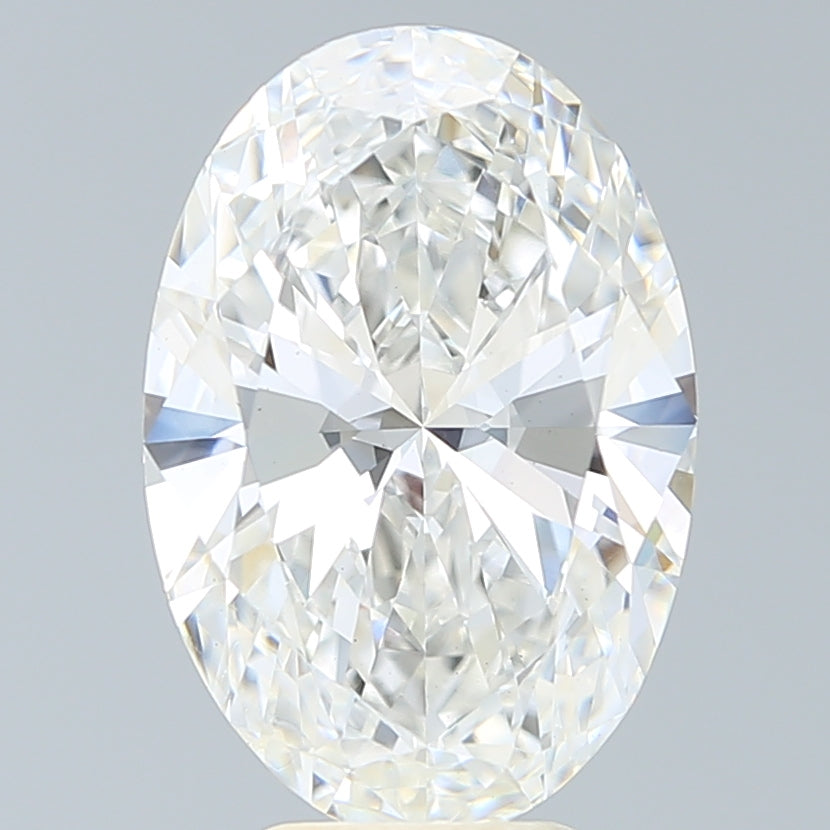 5.27 Carat Oval Shaped, Ideal Cut, F Color, VS1 Clarity, IGI Certified Lab Grown Diamond