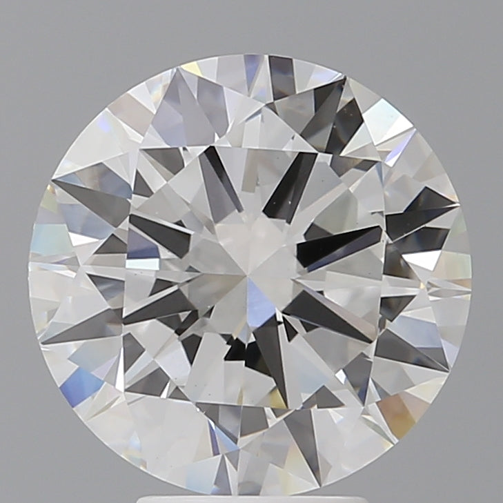 5.54 Carat Round Shaped, Excellent Cut, F Color, VVS2 Clarity, IGI Certified Lab Grown Diamond