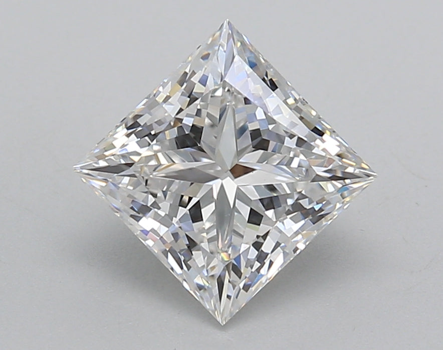 2.02 Carat Princess Shaped, Excellent Cut, D Color, VVS2 Clarity, IGI Certified Lab Grown Diamond