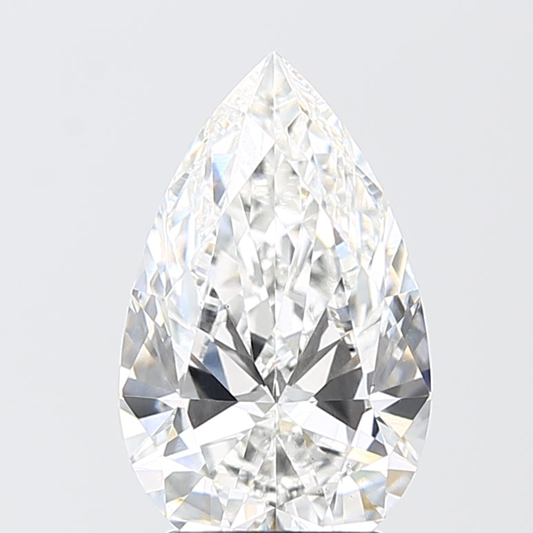 3.05 Carat Pear Shaped, Ideal Cut, E Color, VS1 Clarity, IGI Certified Lab Grown Diamond