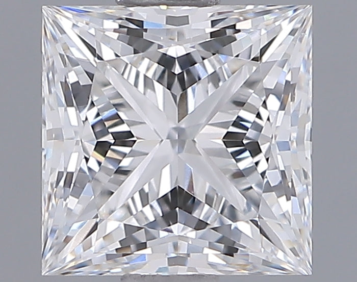 1.34 Carat Princess Shaped, Ideal Cut, E Color, VVS1 Clarity, IGI Certified Lab Grown Diamond