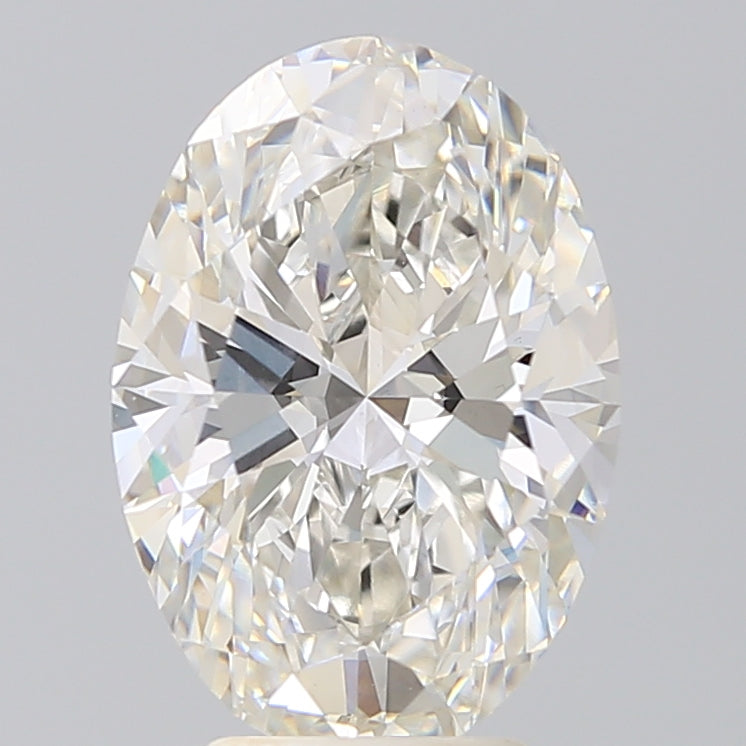 4.19 Carat Oval Shaped, Ideal Cut, H Color, VS1 Clarity, IGI Certified Lab Grown Diamond