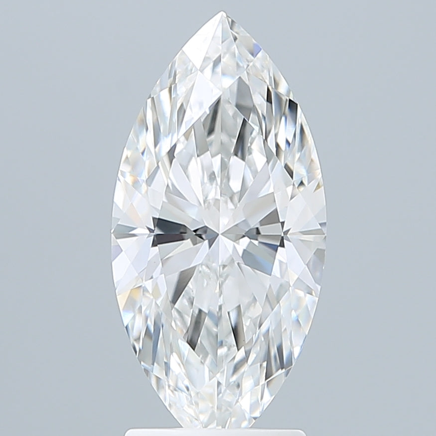 2.59 Carat Marquise Shaped, Ideal Cut, E Color, VVS2 Clarity, IGI Certified Lab Grown Diamond