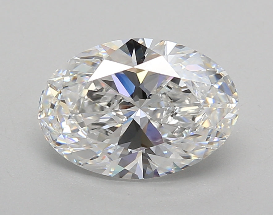 2.01 Carat Oval Shaped, Excellent Cut, D Color, VVS2 Clarity, IGI Certified Lab Grown Diamond