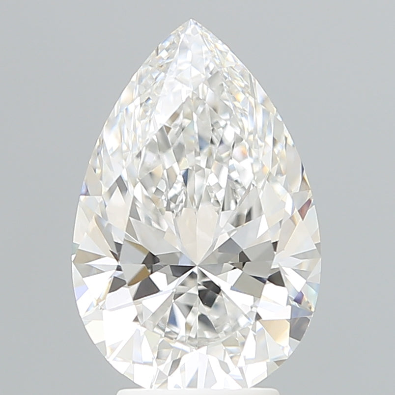 4.11 Carat Pear Shaped, Ideal Cut, E Color, VVS2 Clarity, IGI Certified Lab Grown Diamond