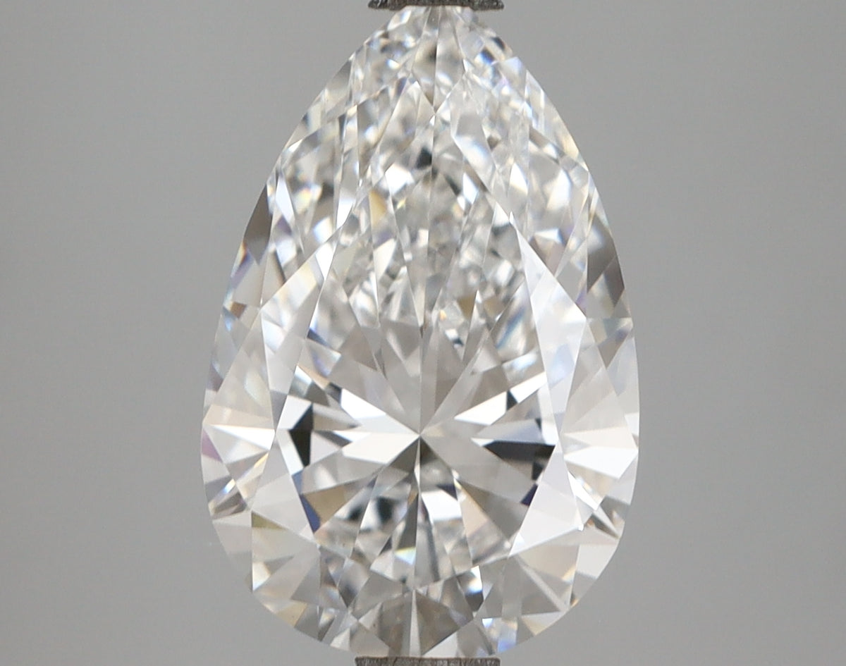 3.02 Carat Pear Shaped, Excellent Cut, D Color, VVS2 Clarity, IGI Certified Lab Grown Diamond