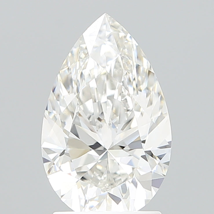 2.08 Carat Pear Shaped, Ideal Cut, F Color, VVS2 Clarity, IGI Certified Lab Grown Diamond