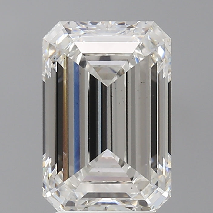 4.07 Carat Emerald Shaped, Ideal Cut, E Color, VS2 Clarity, IGI Certified Lab Grown Diamond