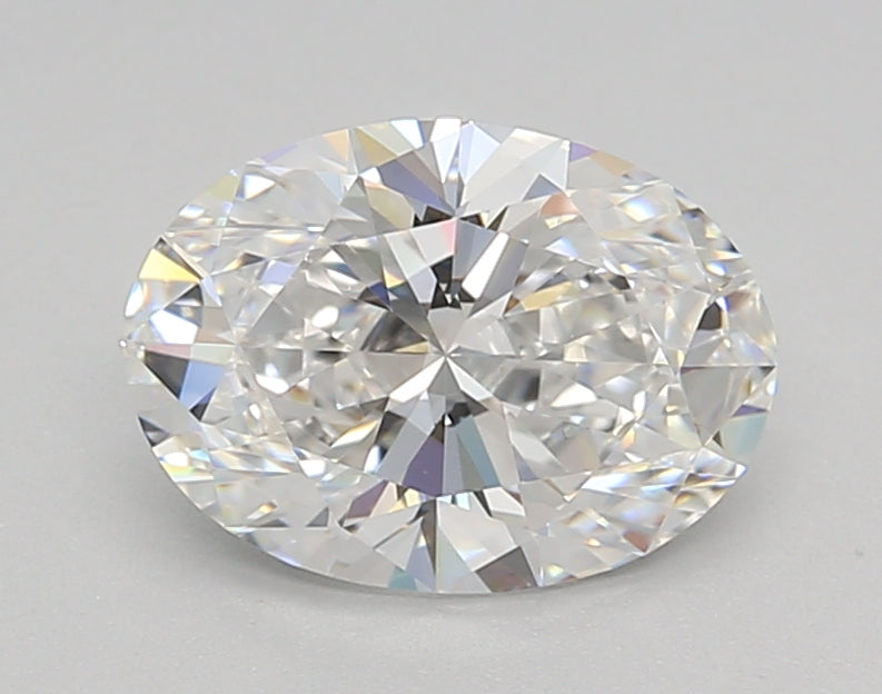 1.52 Carat Oval Shaped, Ideal Cut, D Color, VVS2 Clarity, IGI Certified Lab Grown Diamond