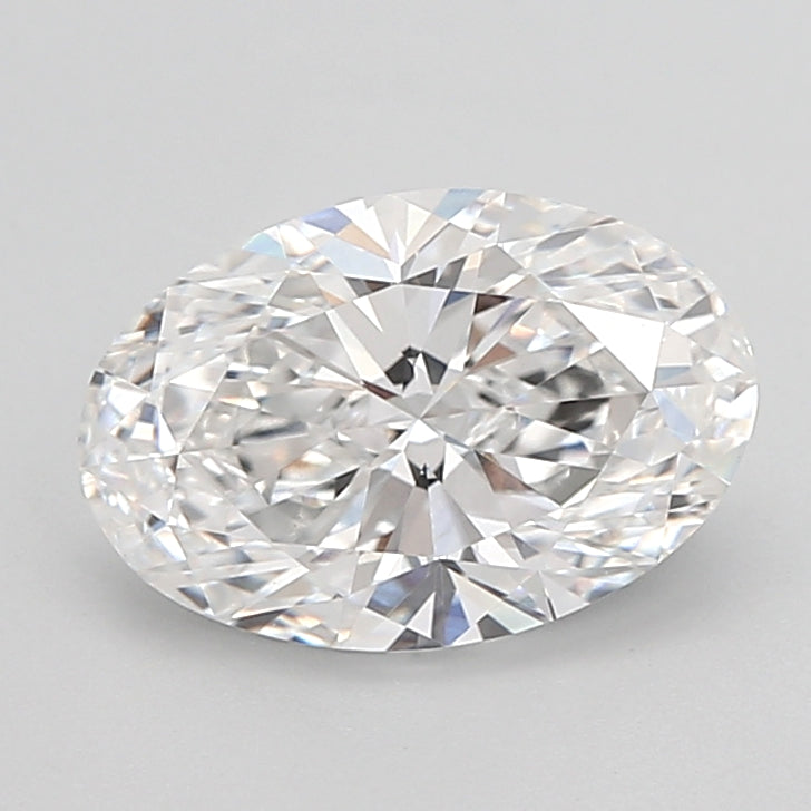 2.07 Carat Oval Shaped, Ideal Cut, D Color, VVS2 Clarity, IGI Certified Lab Grown Diamond