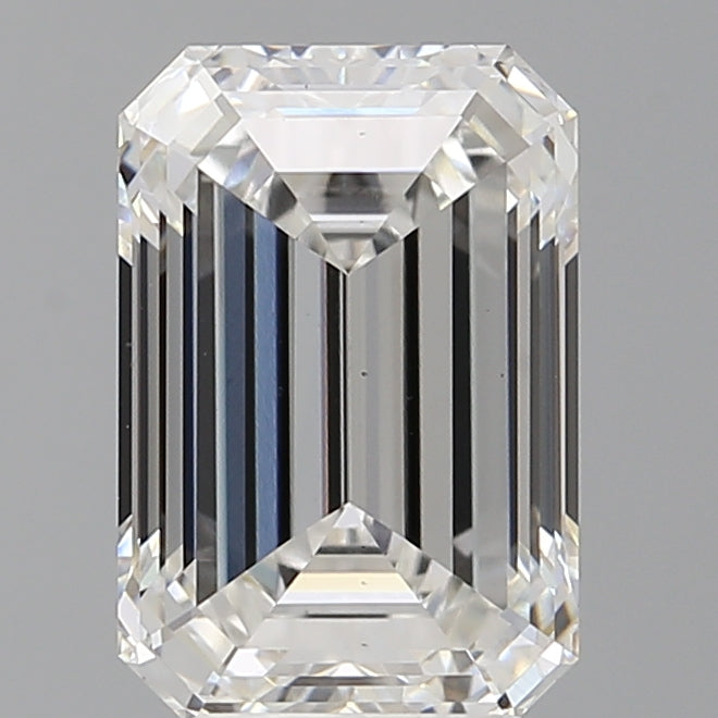 4.04 Carat Emerald Shaped, Ideal Cut, F Color, VS1 Clarity, IGI Certified Lab Grown Diamond