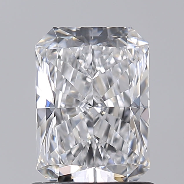 1.01 Carat Radiant Shaped, Ideal Cut, D Color, VVS2 Clarity, GIA Certified Lab Grown Diamond