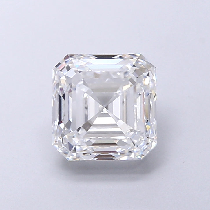 2.51 Carat Asscher Shaped, Very Good Cut, D Color, VVS1 Clarity, IGI Certified Lab Grown Diamond