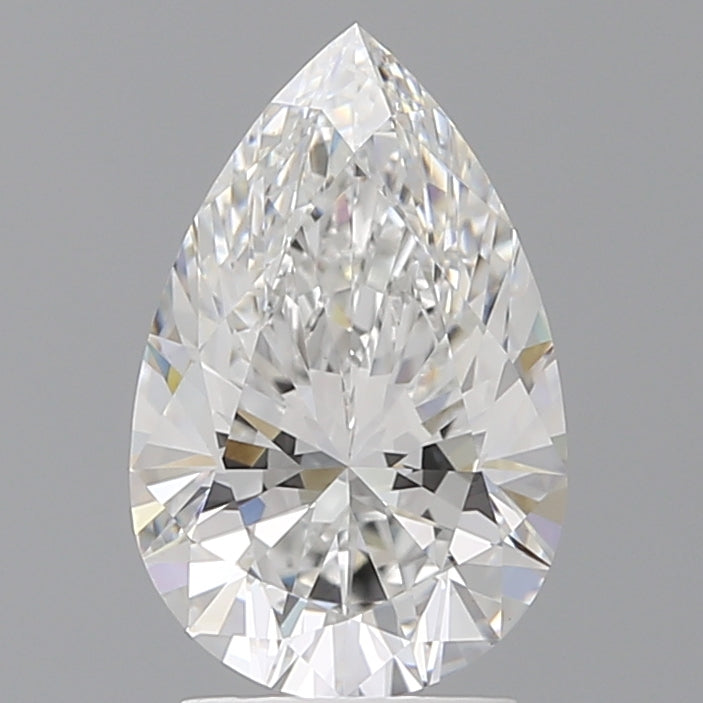 2.58 Carat Pear Shaped, Ideal Cut, E Color, VS1 Clarity, IGI Certified Lab Grown Diamond