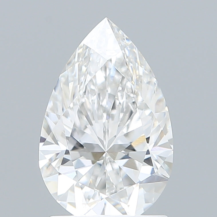 1.60 Carat Pear Shaped, Ideal Cut, D Color, VVS2 Clarity, IGI Certified Lab Grown Diamond