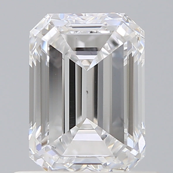 0.95 Carat Emerald Shaped, Excellent Cut, D Color, SI1 Clarity, IGI Certified Lab Grown Diamond