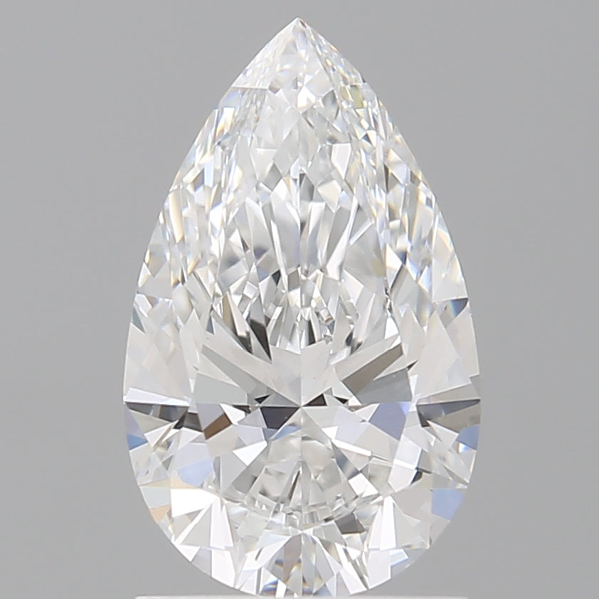 1.57 Carat Pear Shaped, Ideal Cut, E Color, VVS1 Clarity, IGI Certified Lab Grown Diamond