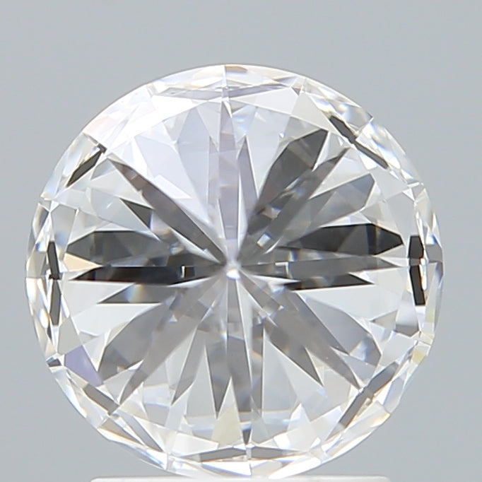 2.18 Carat Round Shaped, Excellent Cut, E Color, VVS2 Clarity, IGI Certified Lab Grown Diamond