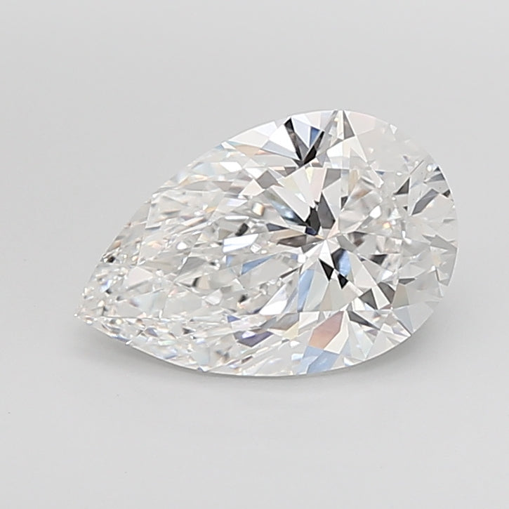 4.01 Carat Pear Shaped, Ideal Cut, D Color, VS1 Clarity, IGI Certified Lab Grown Diamond