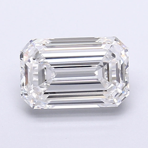2.09 Carat Emerald Shaped, Very Good Cut, D Color, VS1 Clarity, IGI Certified Lab Grown Diamond