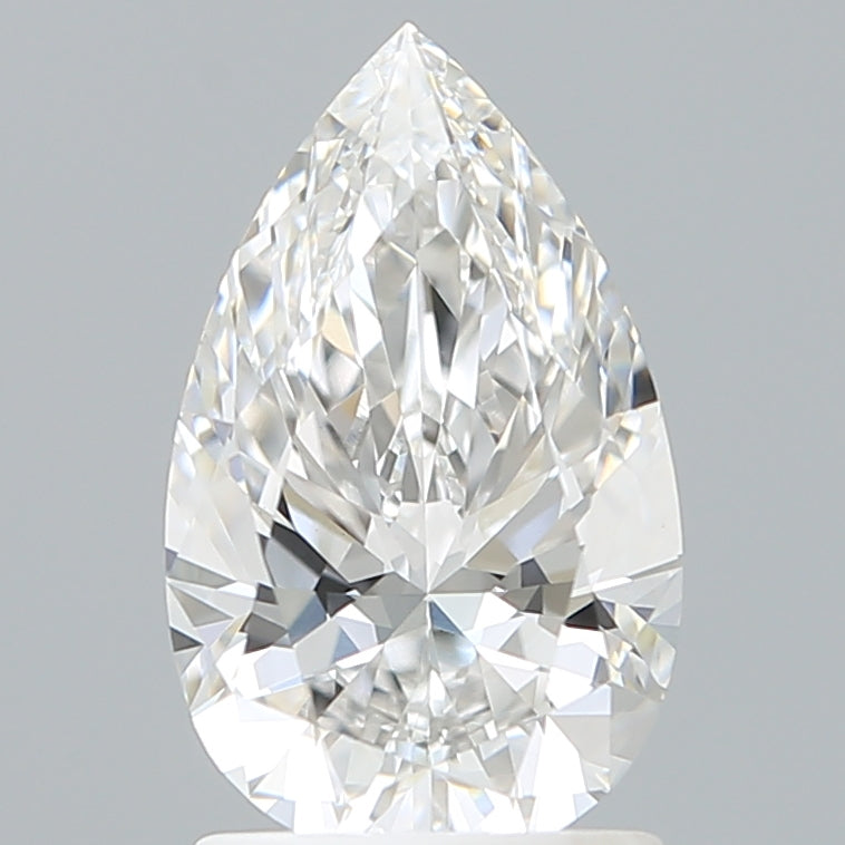 1.59 Carat Pear Shaped, Ideal Cut, E Color, VVS2 Clarity, IGI Certified Lab Grown Diamond