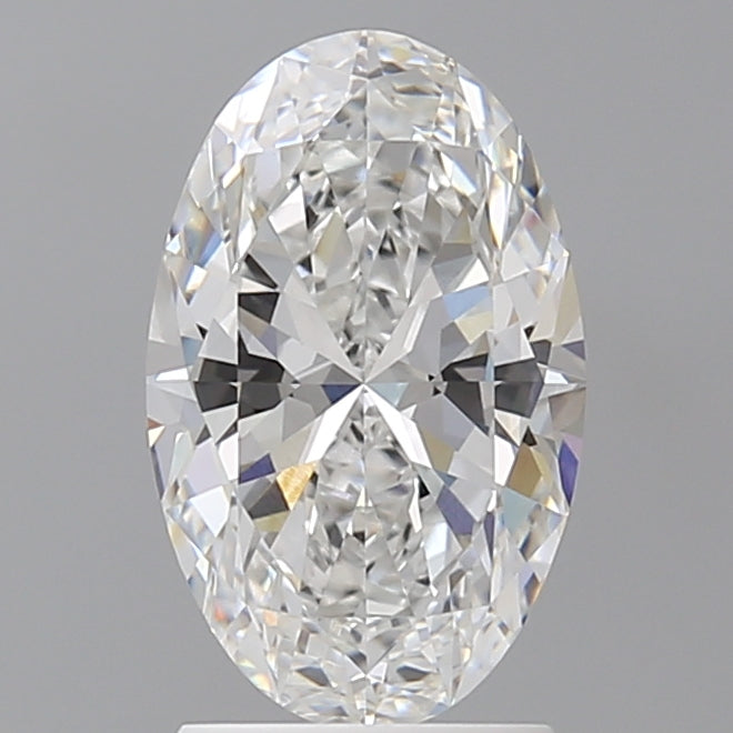 2.10 Carat Oval Shaped, Ideal Cut, E Color, VVS2 Clarity, IGI Certified Lab Grown Diamond