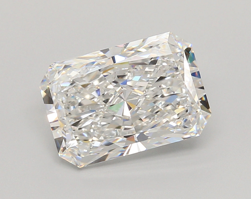 3.55 Carat Radiant Shaped, Excellent Cut, E Color, VVS2 Clarity, IGI Certified Lab Grown Diamond