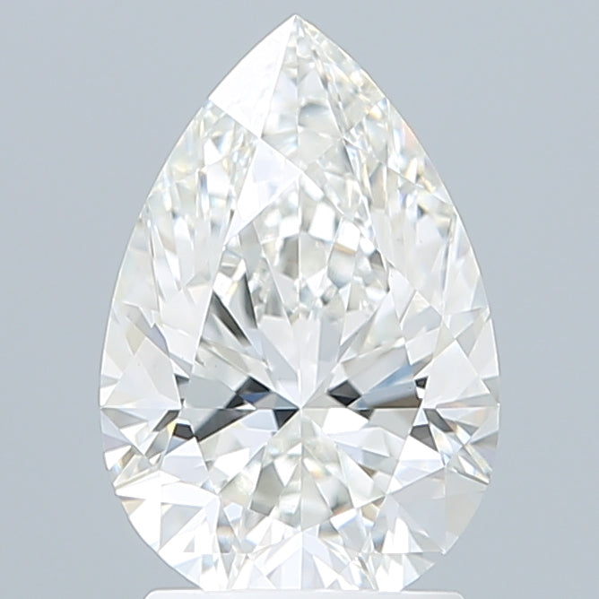 2.20 Carat Pear Shaped, Excellent Cut, F Color, VVS2 Clarity, IGI Certified Lab Grown Diamond