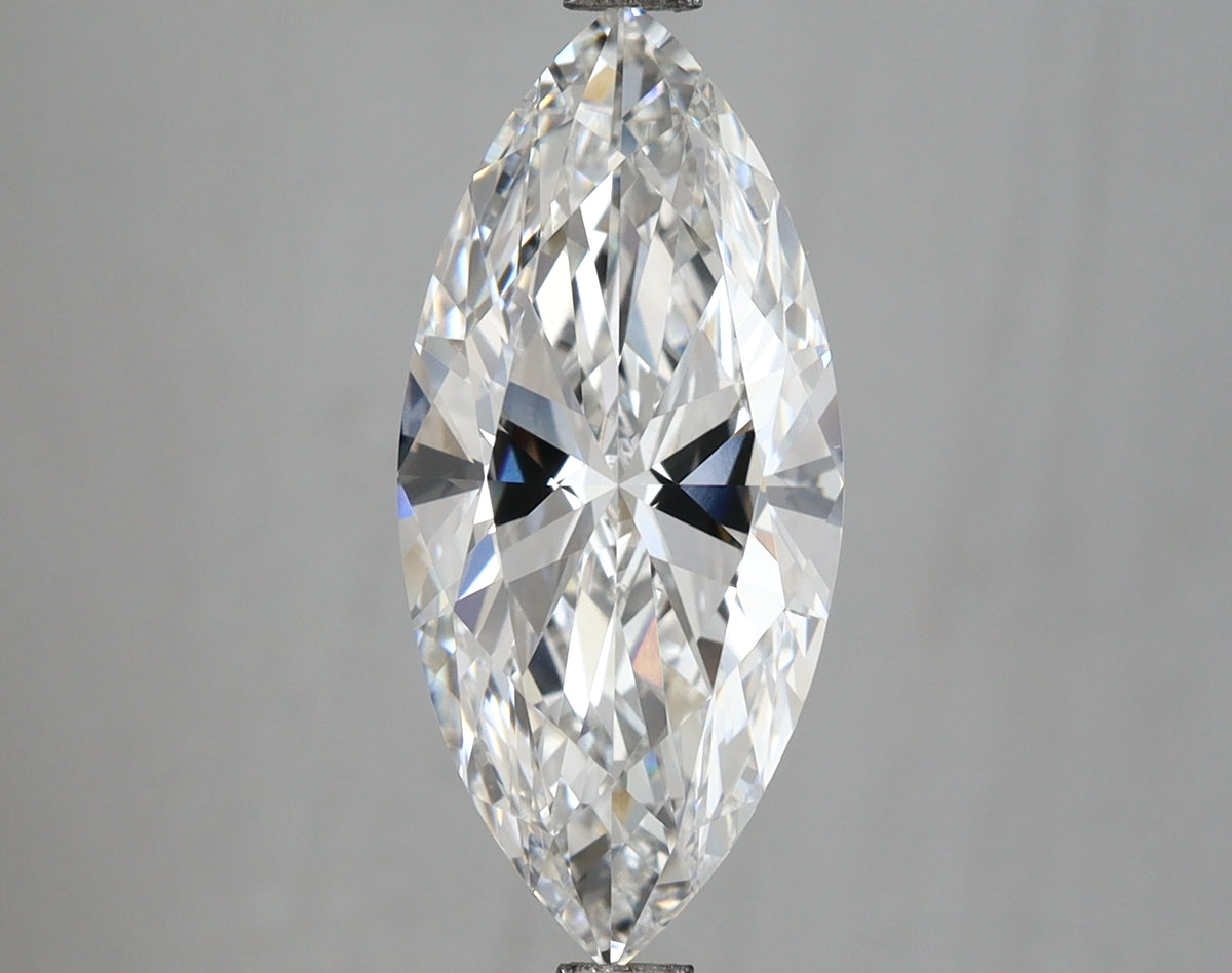 3.01 Carat Marquise Shaped, Ideal Cut, E Color, IF Clarity, IGI Certified Lab Grown Diamond