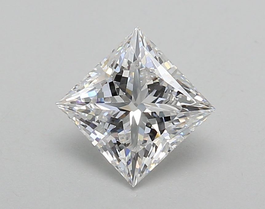 1.23 Carat Princess Shaped, Excellent Cut, D Color, VVS1 Clarity, IGI Certified Lab Grown Diamond