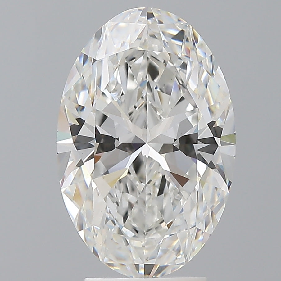 4.10 Carat Oval Shaped, Ideal Cut, E Color, VVS2 Clarity, IGI Certified Lab Grown Diamond