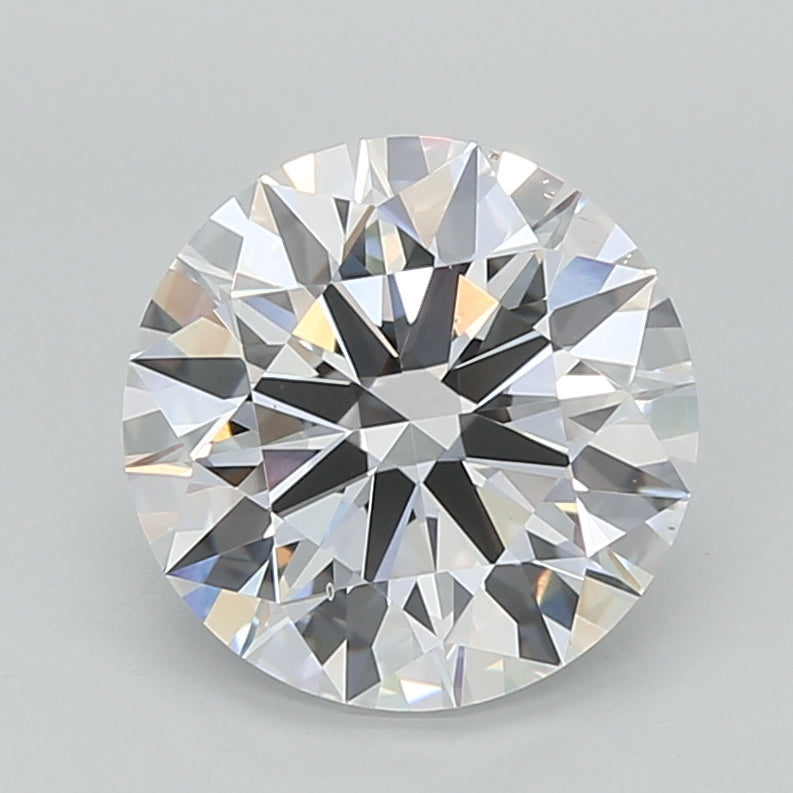 2.53 Carat Round Shaped, Ideal Cut, E Color, VVS2 Clarity, IGI Certified Lab Grown Diamond