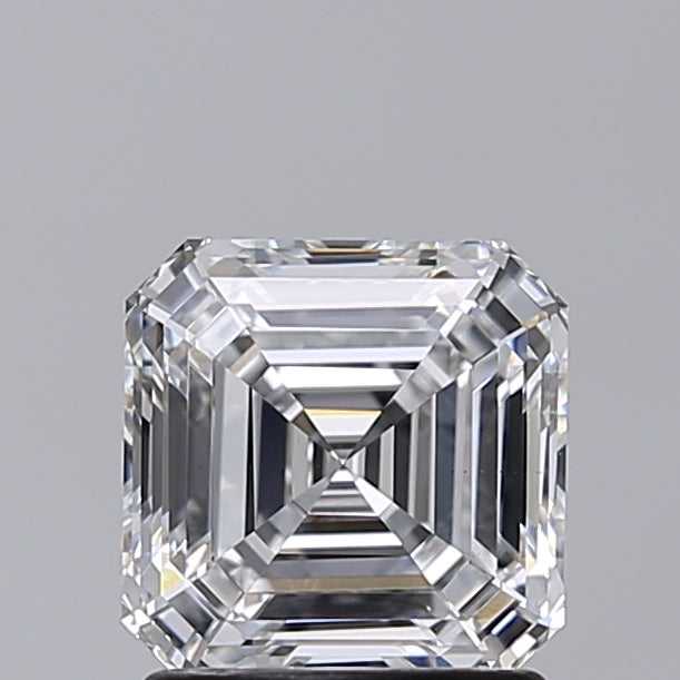 1.52 Carat Asscher Shaped, Very Good Cut, E Color, VS2 Clarity, IGI Certified Lab Grown Diamond