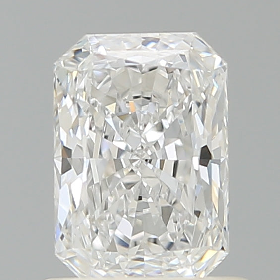 0.91 Carat Radiant Shaped, Ideal Cut, D Color, VVS2 Clarity, IGI Certified Lab Grown Diamond