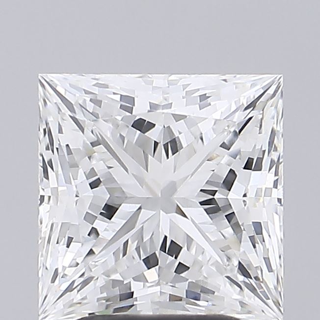 3.06 Carat Princess Shaped, Ideal Cut, E Color, VVS2 Clarity, IGI Certified Lab Grown Diamond