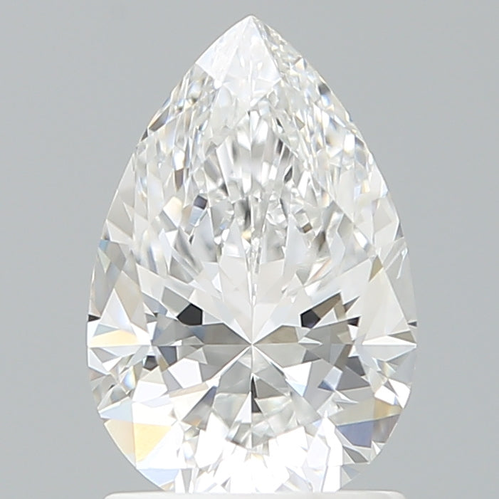 1.56 Carat Pear Shaped, Ideal Cut, D Color, VVS2 Clarity, IGI Certified Lab Grown Diamond