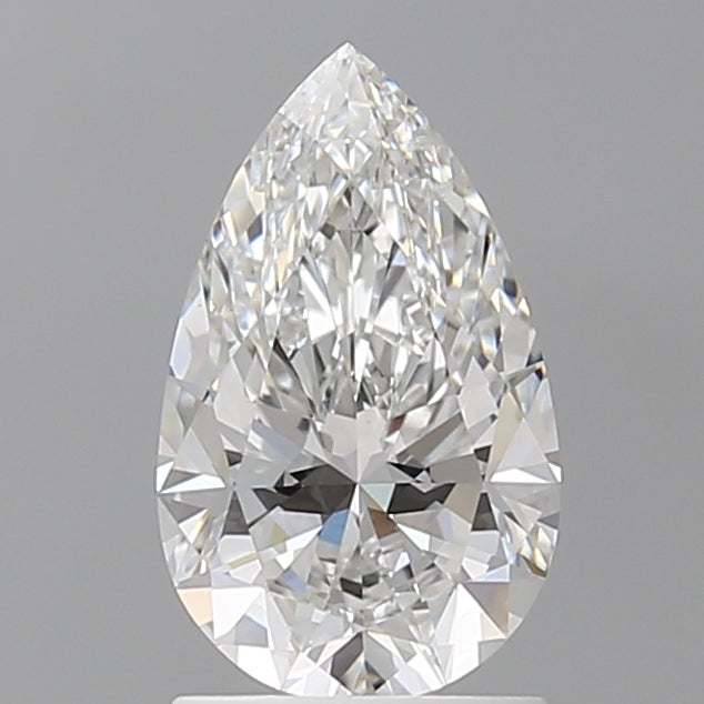 1.59 Carat Pear Shaped, Ideal Cut, E Color, VVS2 Clarity, IGI Certified Lab Grown Diamond