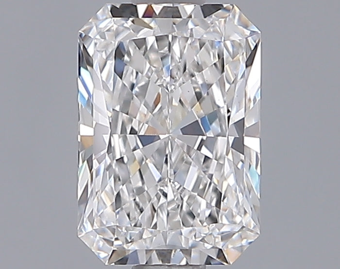 1.28 Carat Radiant Shaped, Ideal Cut, E Color, VS1 Clarity, IGI Certified Lab Grown Diamond