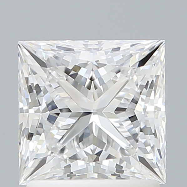 1.72 Carat Princess Shaped, Ideal Cut, D Color, VVS2 Clarity, IGI Certified Lab Grown Diamond