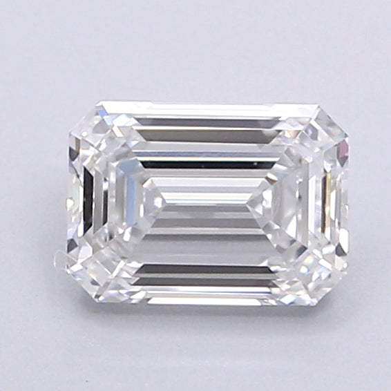 0.93 Carat Emerald Shaped, Very Good Cut, D Color, VS1 Clarity, IGI Certified Lab Grown Diamond
