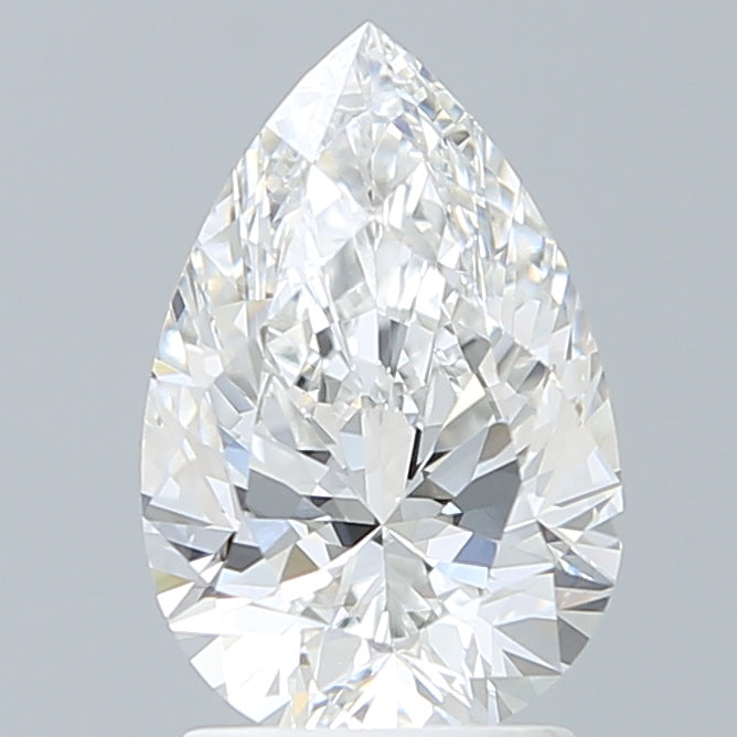 2.06 Carat Pear Shaped, Ideal Cut, E Color, VVS1 Clarity, IGI Certified Lab Grown Diamond
