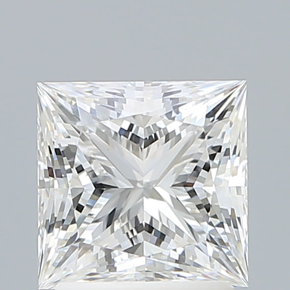 2.10 Carat Princess Shaped, Ideal Cut, F Color, VVS2 Clarity, IGI Certified Lab Grown Diamond