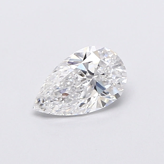 0.87 Carat Pear Shaped, Very Good Cut, D Color, VVS2 Clarity, IGI Certified Lab Grown Diamond