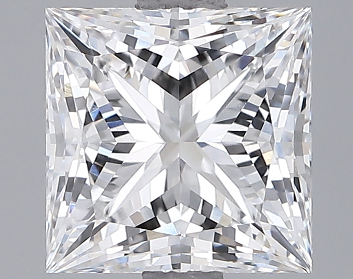 3.07 Carat Princess Shaped, Ideal Cut, E Color, VVS2 Clarity, IGI Certified Lab Grown Diamond